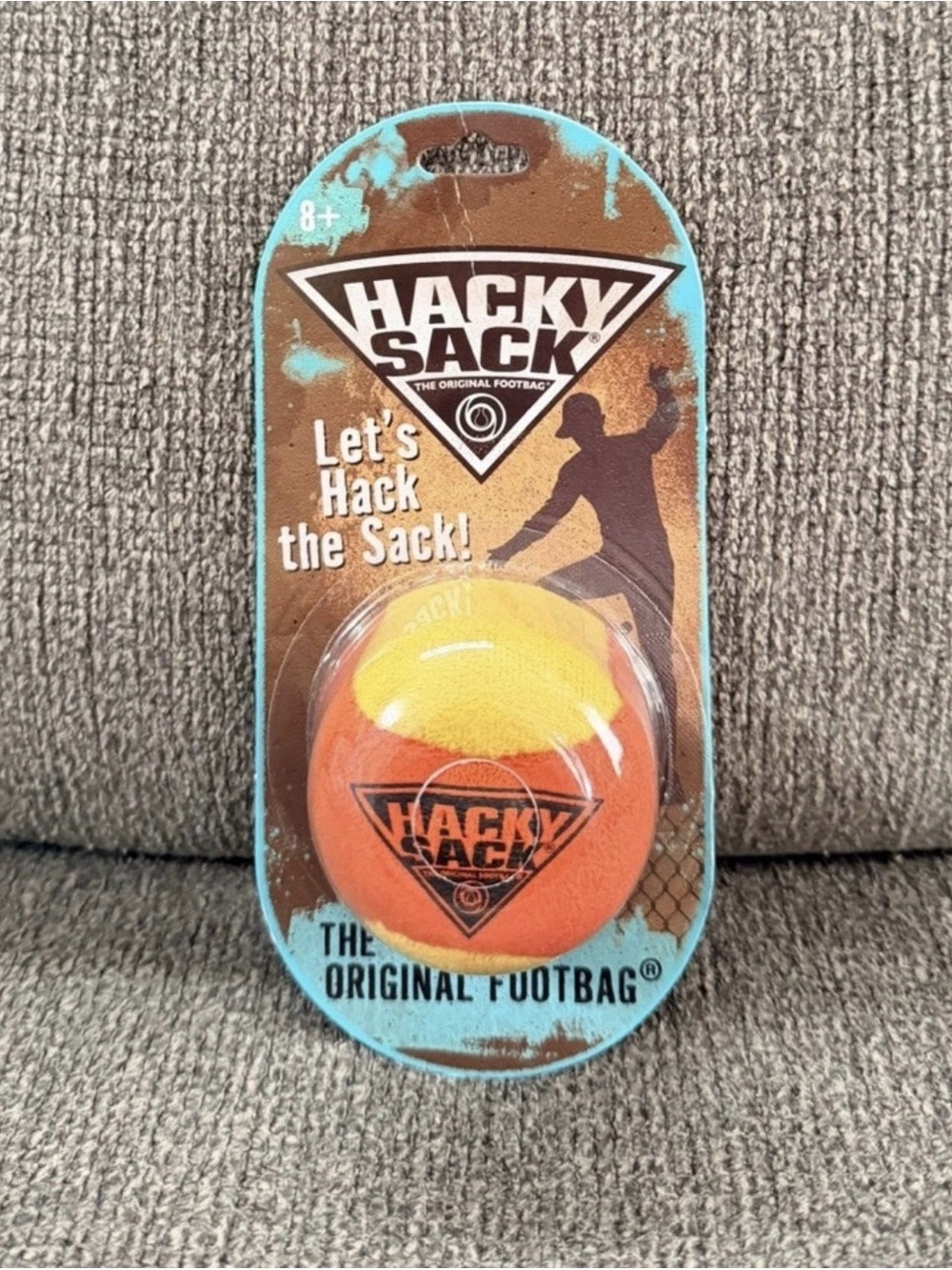 Hacky Sack - The Original Footbag In Yellow & Redish Orange Viral TikTok Soccer